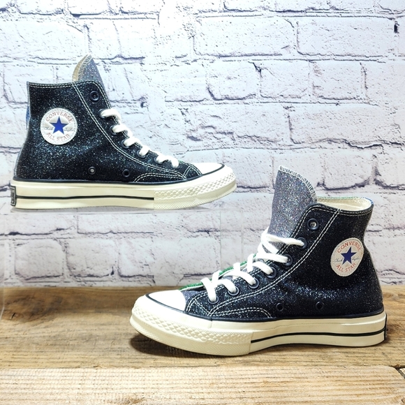 CONVERSE - Chuck Taylor/J.W. Anderson - Sneakers, green/black/blue, size 6 - Picture 6 of 8